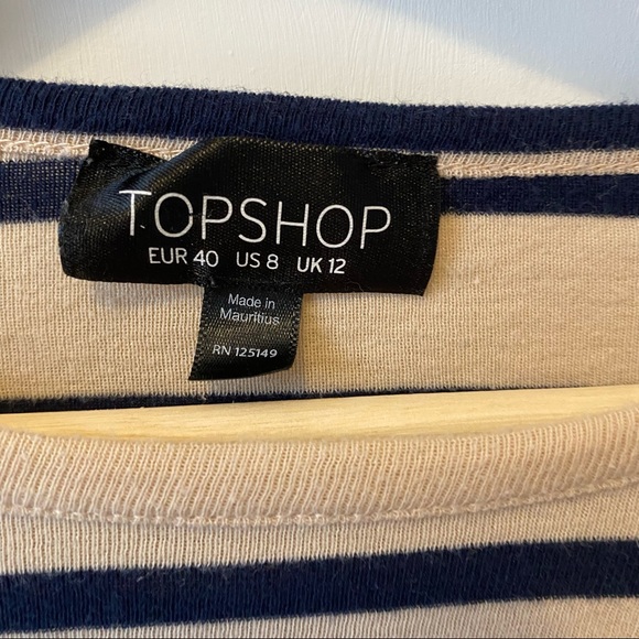 TopShop Striped Cropped Long Sleeve - Picture 5 of 5